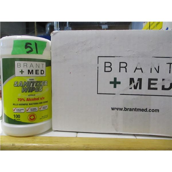 NEW:  BRANDT MEDI WIPES (9 X 100 WIPES) - CASE