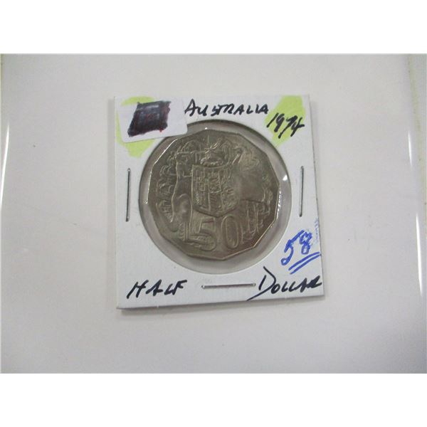 1974 AUSTRALIA HALF DOLLAR