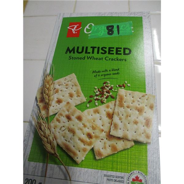 SHELF PULLS (AS IS):  STONE WHEAT CRACKERS (200G) - BOX