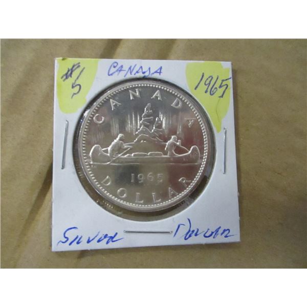 1965 PROOF CANADA SILVER DOLLAR