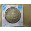Image 1 : 1958 BC CANADA SILVER DOLLAR