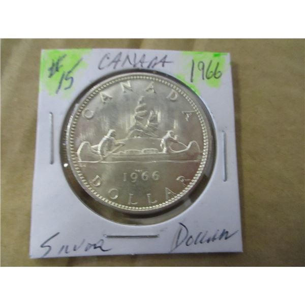 1966 CH/BU CANADA SILVER DOLLAR