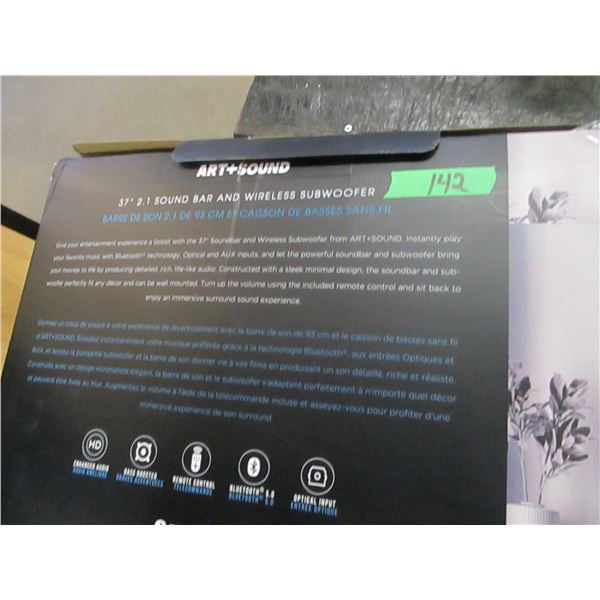 FREIGHT DAMAGE (AS IS):  37" SOUND BAR (NO SUB-WOOFER)