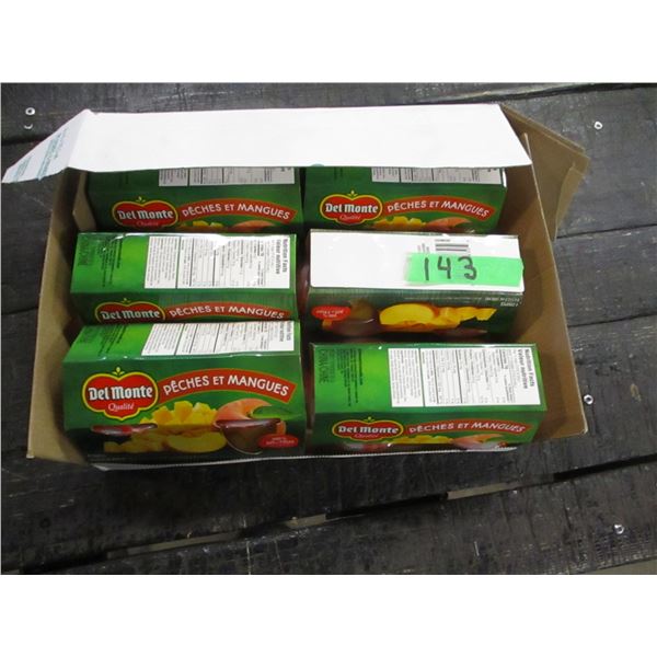 FREIGHT DAMAGE (AS IS):  6 - 4 PACK PEACHES