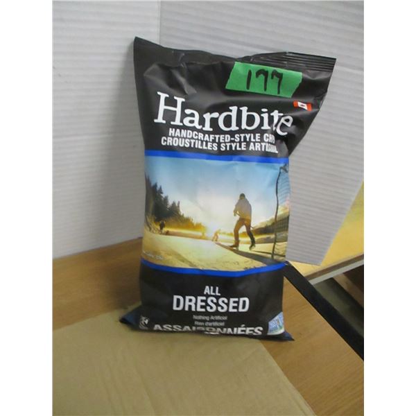 SHELF PULLS (AS IS):  HARDBITE ALL DRESSED CHIPS (150G) - BAG