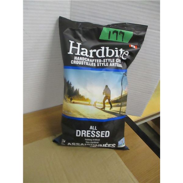 SHELF PULLS (AS IS):  HARDBITE ALL DRESSED CHIPS (150G) - BAG