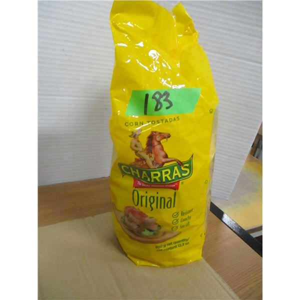 SHELF PULLS (AS IS):  CHARROS ORIGINAL TOSTADAS (350G) - BAG