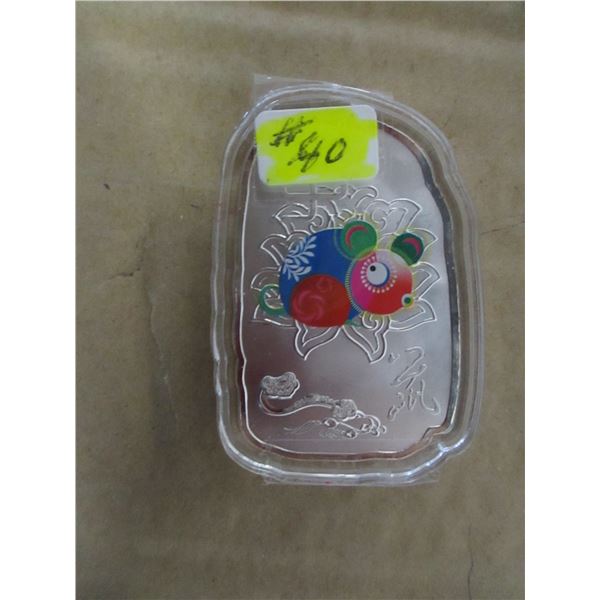 CHINESE YEAR OF THE MOUSE SILVER BAR
