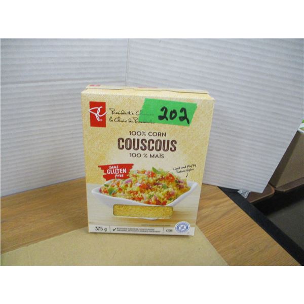 SHELF PULLS (AS IS):  CORN COUSCOUS (375G) - BOX