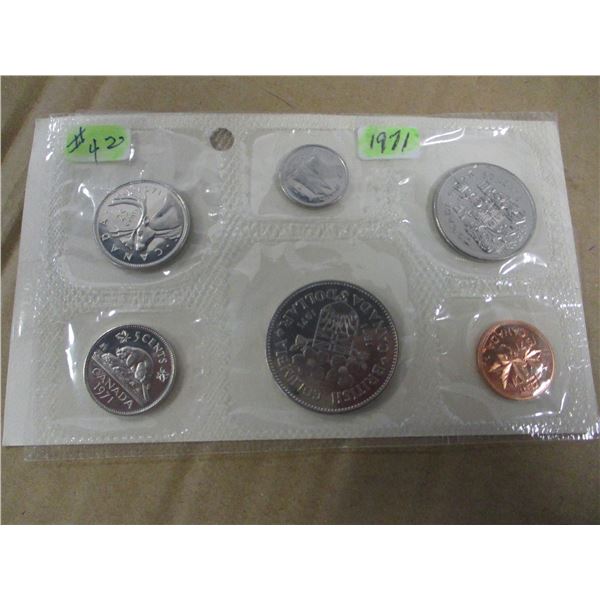 1971 PROOF BRITISH COLUMBIA MINT SELAED COIN SET