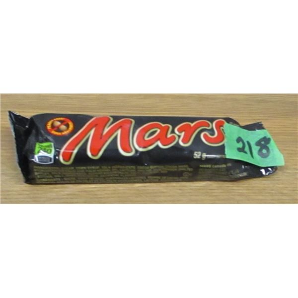 SHELF PULLS (AS IS):  MARS BARS (52G)
