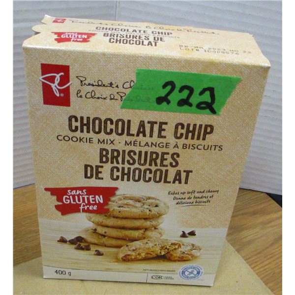 SHELF PULLS (AS IS):  CHOCOLATE CHIP COOKIE MIX (400G)