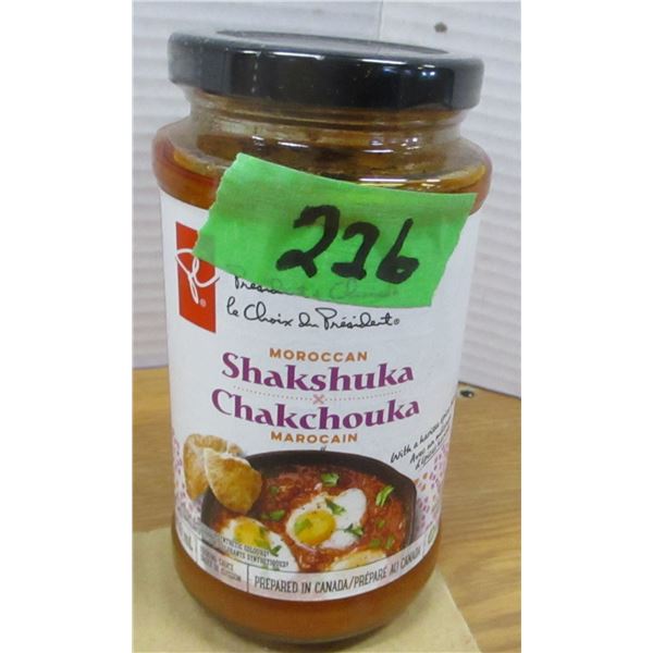 SHELF PULLS (AS IS):  SHAKSHUKA COOKING SAUCE (400ML) - JAR