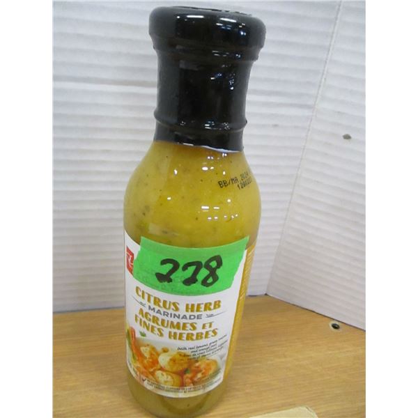 SHELF PULLS (AS IS);  CITRUS HERB MARINADE (350ML) - JAR
