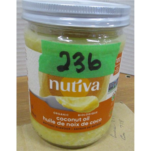 SHELF PULLS (AS IS):  COCONUT OIL (414 ML) - JAR