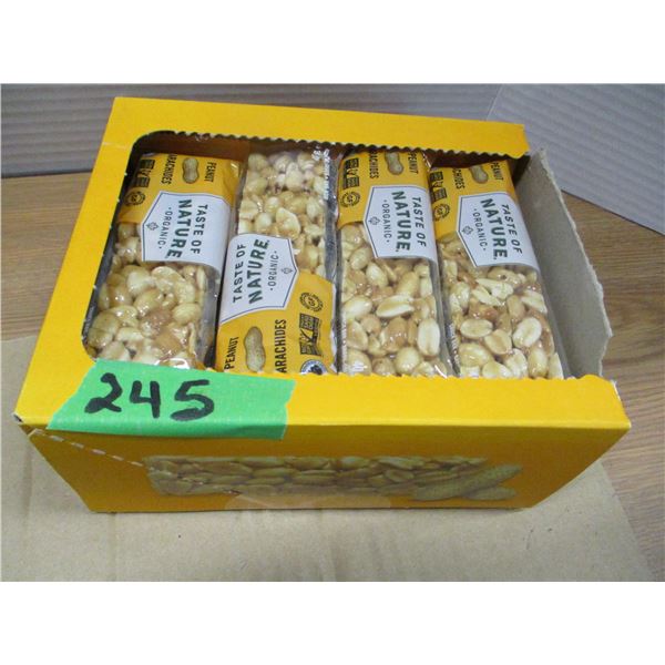 SHELF PULLS (AS IS):  PEANUT BARS (24) - BOX