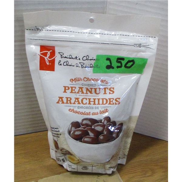 SHELF PULLS (AS IS);  CHOCOLATE COVERED PEANUTS (400G) - BAG