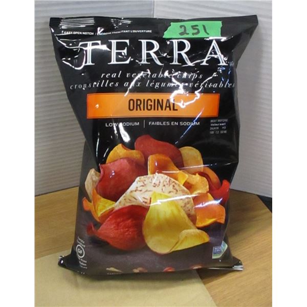 SHELF PULLS (AS IS):  TERRA ORIGINAL CHIPS (170G) - BAG