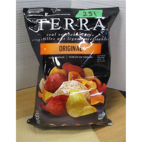 SHELF PULLS (AS IS):  TERRA ORIGINAL CHIPS (170G) - BAG