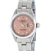 Image 2 : Rolex Ladies Stainless Steel Salmon Dial 26MM Oyster Band Wristwatch