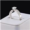 Image 2 : 0.71 ctw CENTER Diamond Platinum Ring (1.33 ctw Diamonds)