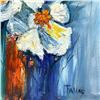 Image 2 : White Floral with Vase by Fallas Original