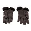 Image 2 : Hermes Brown Lambskin Leather Soya Gloves