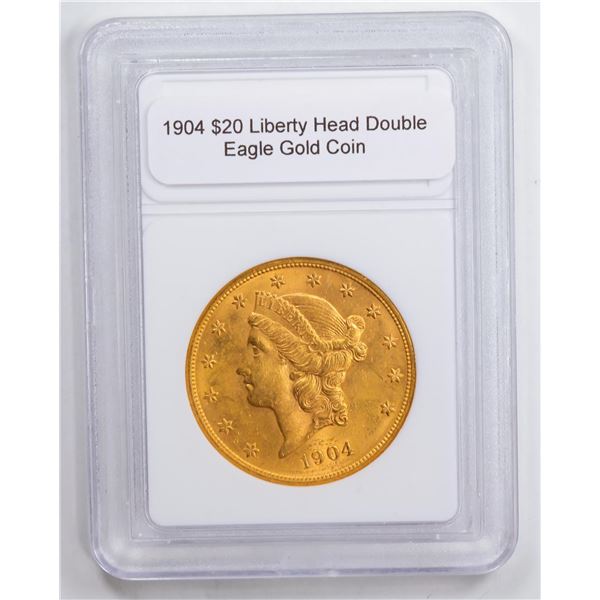 1904 $20 Liberty Head Double Eagle Gold Coin