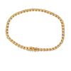 Image 3 : 9.25 ctw Diamond Tennis Bracelet - 14KT Yellow Gold