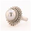 Image 3 : 14mm SILVER South Sea Pearl and 1.89 ctw Diamond 14K White Gold Ring