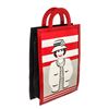 Image 2 : Chanel Black Red Graphic Print Vintage Mademoiselle Tote Bag