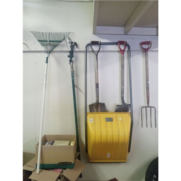 Assortment Of Shovels, Rakes, And Other Outdoor Tools