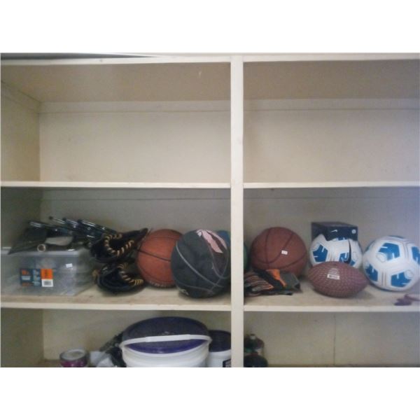 Assorted Sports Equipment Basket Balls,Soccer Balls And More