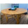 Image 1 : Solid Wood Round Kitchen Table 51W x 28H