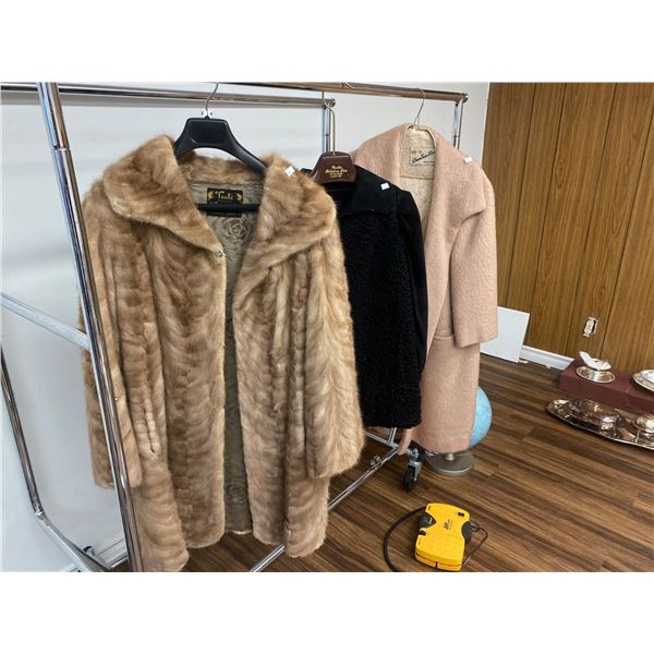 Trute Mink Coat And Two Womens Coats