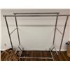 Image 1 : Dual Clothing Rack On Wheels 50L x 22W x 56T