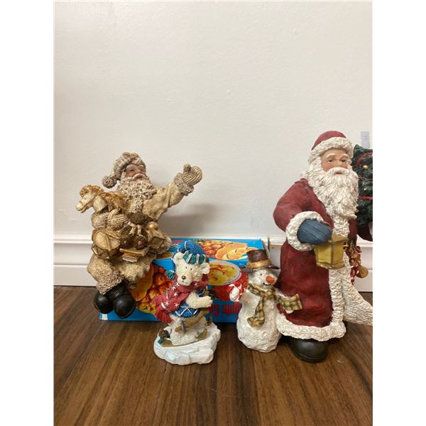 Set Of Santa Statues