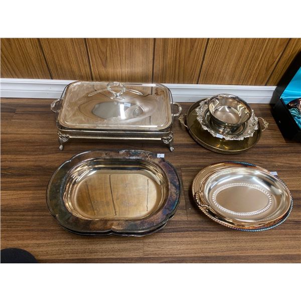 Assortment Of Silver Plated Dishwear