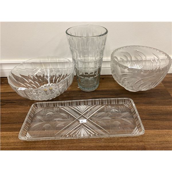 Assorted Glass Dishware