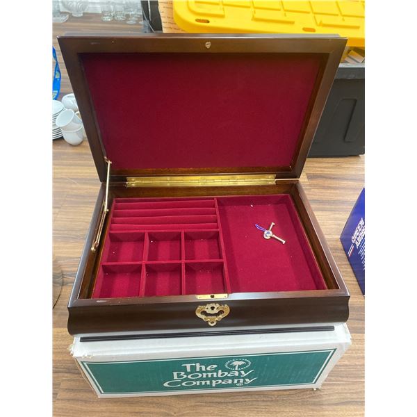 The Bombay Company Brand New Jewelry Box With keys