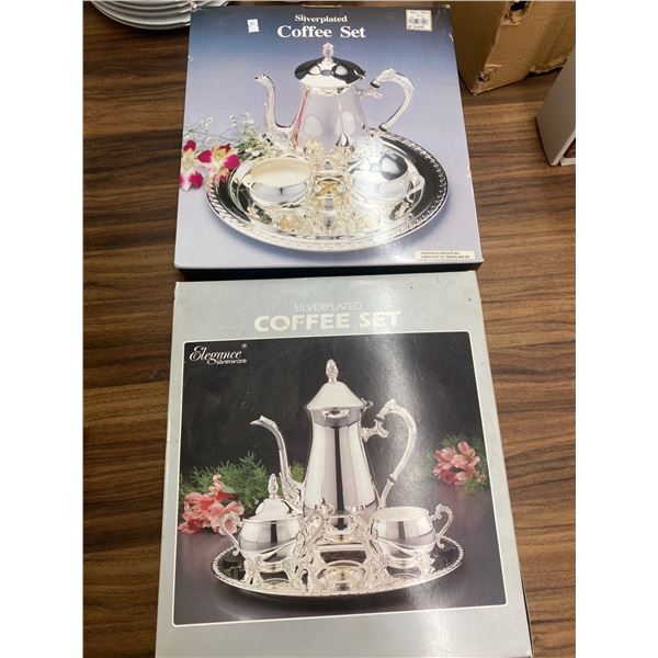 Set Of Silver Plated Coffee Sets Brand New In Box