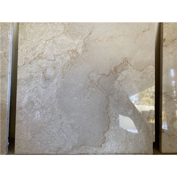 49 - 12 x 12 Balinese Marble Floor Tiles 5 Chipped Corners