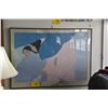 Image 1 : FRAMED PEGGE HOPPER PRINT (43" X 31 1/2") (WATER DAMAGE)