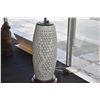 Image 2 : BLANC DE CHINE WHITE RETICULATED PIERCED PORCELAIN LAMP (DOES NOT INCLUDE SHADE)