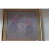 Image 2 : FRAMED PRINT, HAWAIIAN GIRL BY PEGGE HOPPER (23 3/4" X 26")