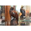 Image 2 : CHINESE HARDWOOD HAWK CARVING & INDONESIAN WOOD CARVING (2 PCS)