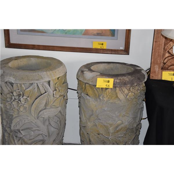 PLANTERS W/FLORAL DESIGN (20" X 33") (2 PCS)