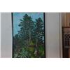 Image 2 : FRAMED ACRYLIC PAINTING, PINE TREES BY CAROL FANNING, 1991