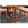 Image 3 : BAKER NEOCLASSICAL FRENCH EMPIRE MAHOGANY INLAID SATINWOOD DINING TABLE W/3 LEAVES & 10 ANNIBALE COL