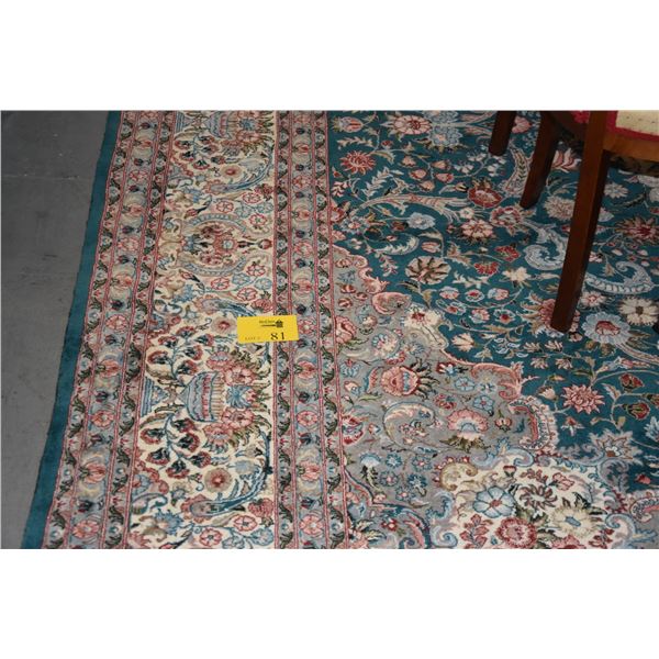 POLYCHROME ORIENTAL WOOL CARPET (9' X 12')